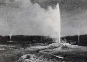 Geysers inj Yellowstone Bierstadt Albert